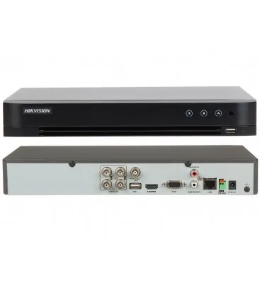 Hikvision 4-ch 1080p 1U H.265 AcuSense DVR – IDS -7204HQHI-M1/XT