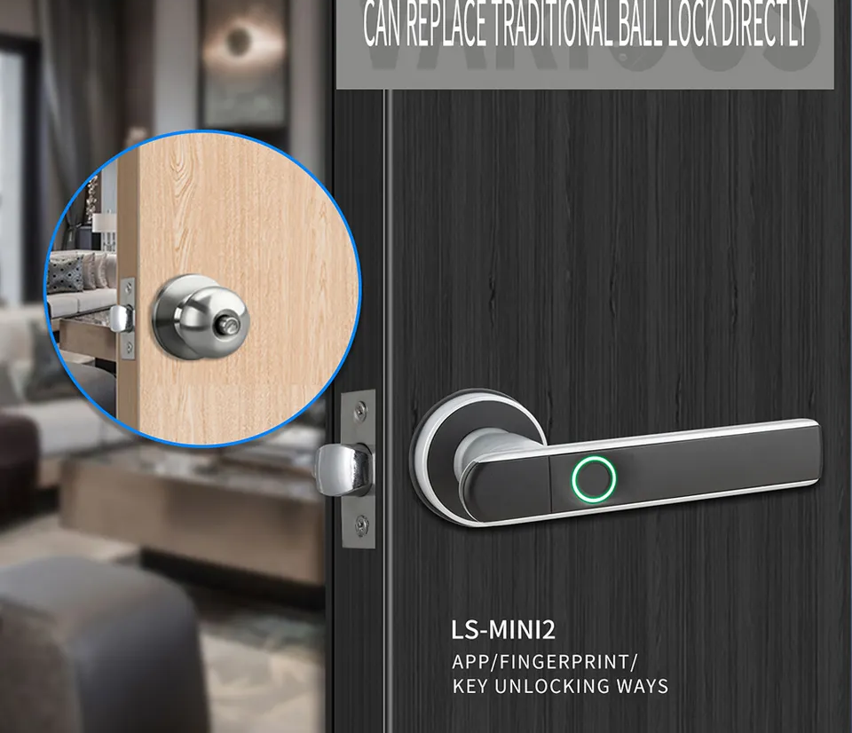 Digital Keyless Biometric Handle Smart Door Lock